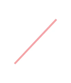 Pink Paper Straws 25pk
