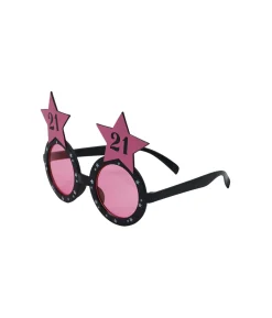 21 Pink Party Glasses