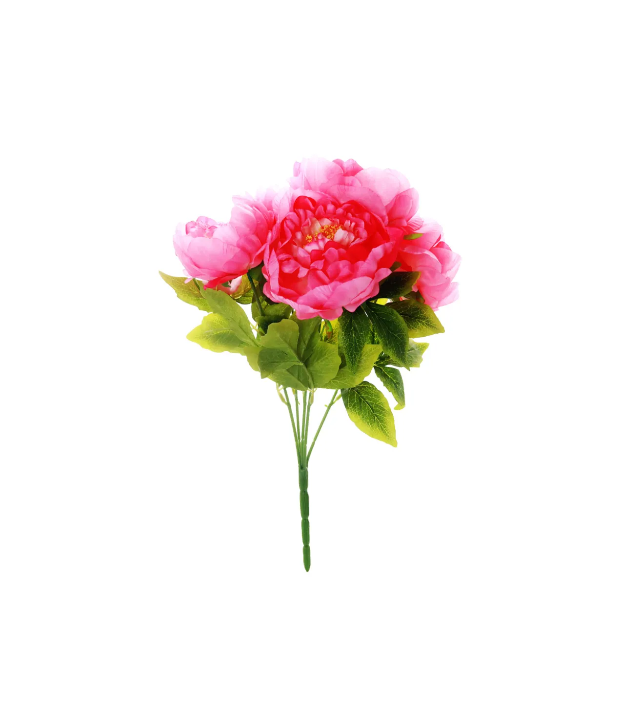 Pink Peony 5 Head Bunch 44cm