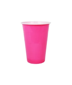 Pink PP Plastic Cups 16oz 25pk