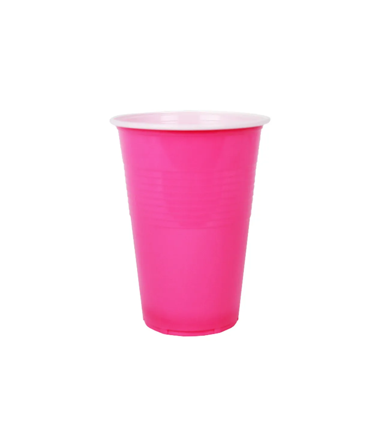 Pink PP Plastic Cups 16oz 25pk