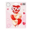 Pink & Red Hearts Love Foil Balloon 6pc