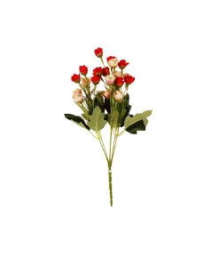 Pink & Red Rose 20 Heads 33cm