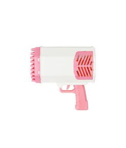 Pink Rocket Launcher Bubble Gun