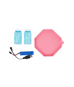 Pink Rocket Launcher Bubble Gun
