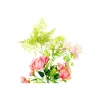 Pink Rose And Peach Dahlia Bush 6 Heads 49cm
