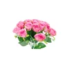 Pink Rose Bush 18 Head 47cm