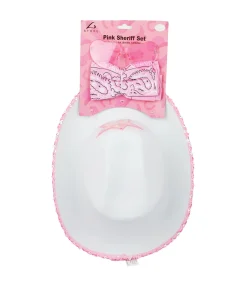 Pink Sheriff Hat Set