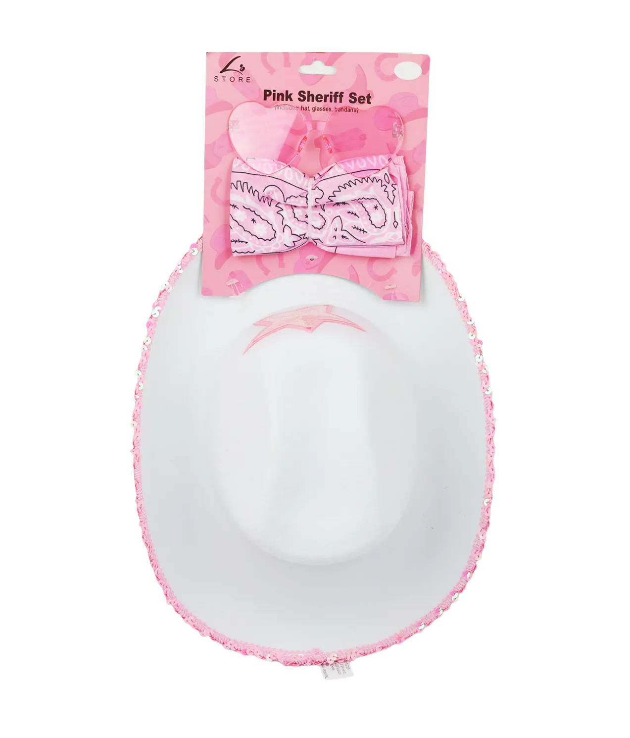 Pink Sheriff Hat Set