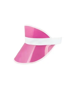 Pink Transparent Plastic Visor
