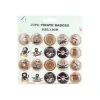 Pirate Theme Badges 3.8cm 20pk