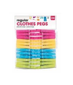 Plastic Clothes Pegs 24pk