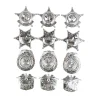 Plastic Cowboy Badge 7 x 5.5 cm 12pk