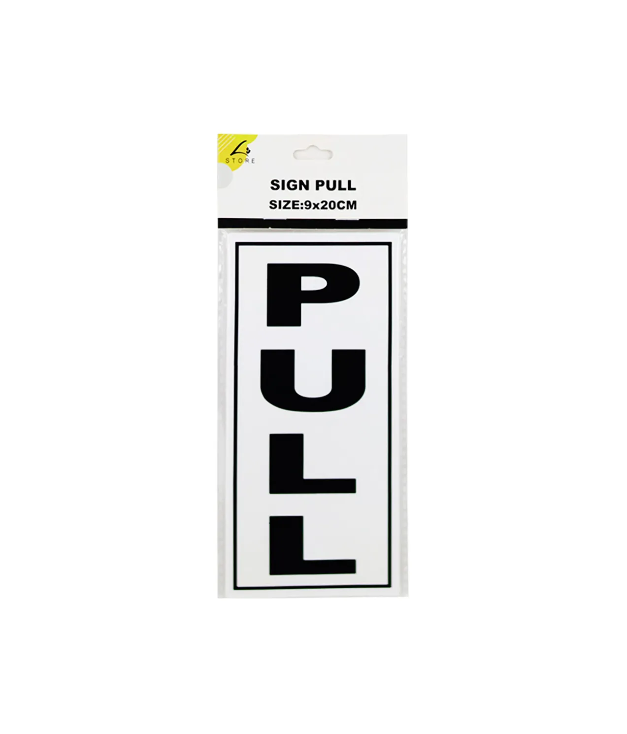Pull Sign 9x20cm