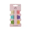 Pumpkin Shaped Claw Clip Set 6pk