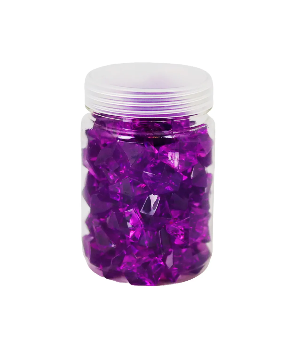 Purple Big Crystal Plastic Stone 160g