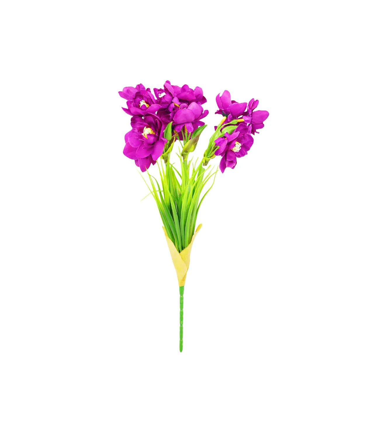 Purple Narcissus Flower 3 Heads 35cm