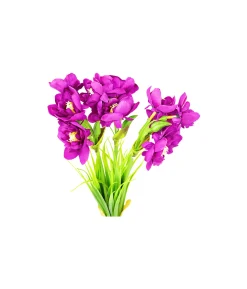 Purple Narcissus Flower 3 Heads 35cm