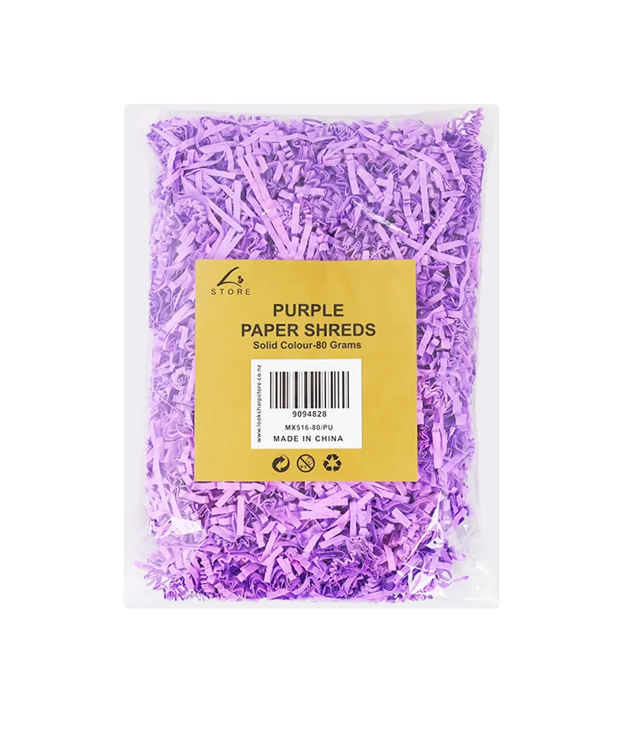 Purple Paper Shreds 80gm