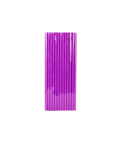Purple Paper Straws 25pk