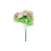 Purple Peony 5 Head Bunch 40cm