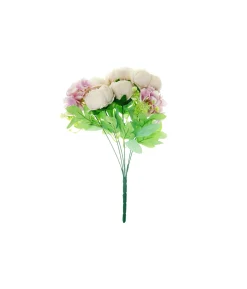 Purple Peony 5 Head Bunch 40cm