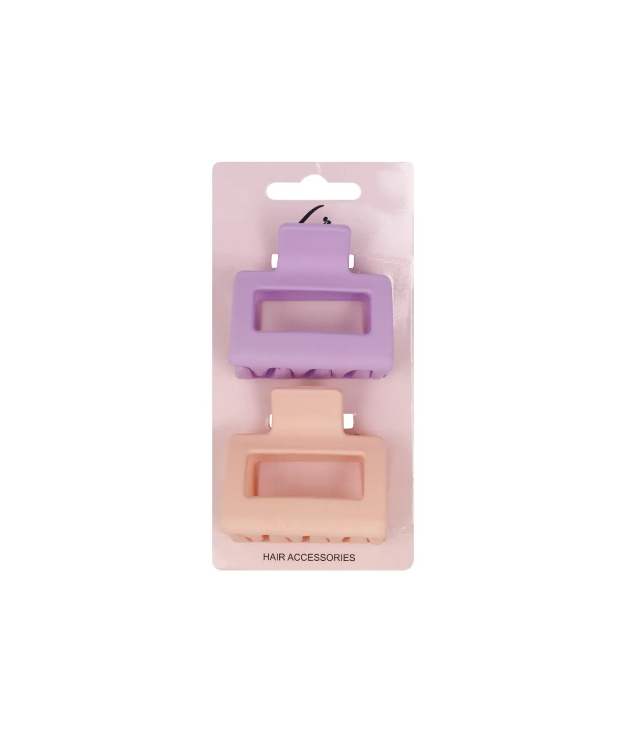 Purple & Pink Claw Clip Set 2pc
