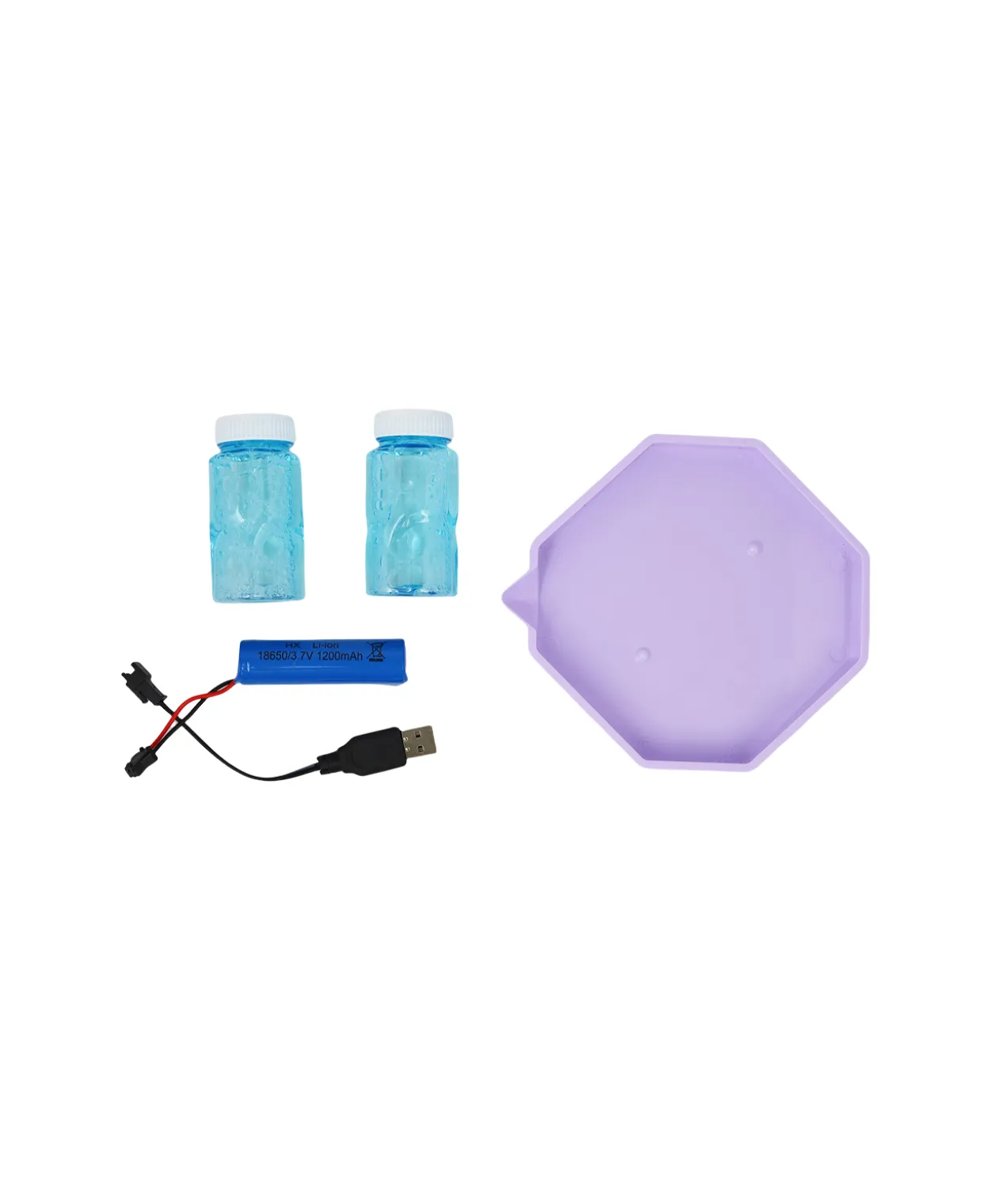 Purple Rocket Launcher Bubble Gun