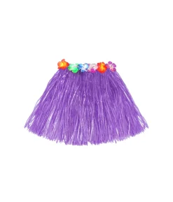 Purple Short Hula Skirt 40cm
