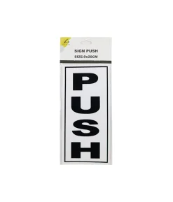 Push Sign 9x20cm