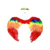 Rainbow Angel Wings & Headband 80cm