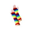 Rainbow Arm Warmers