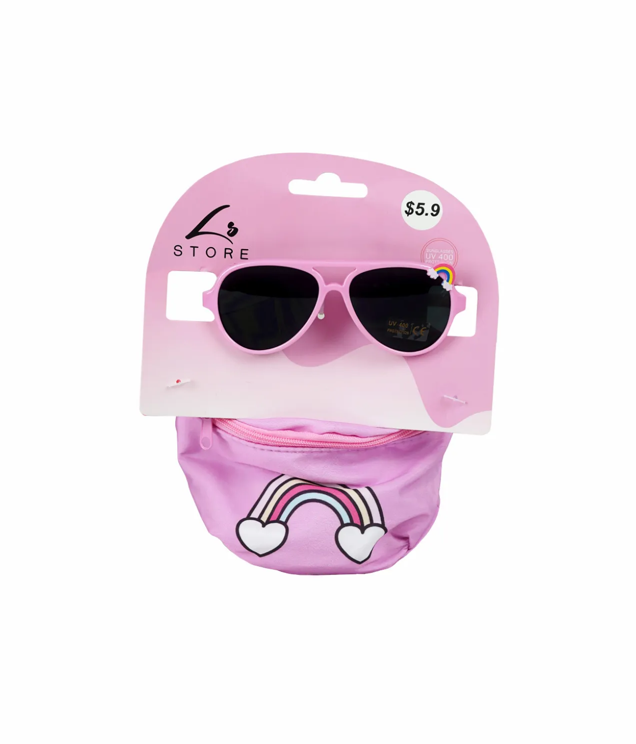 Rainbow Bag And Glasses Set
