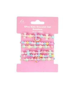 Rainbow Bracelet Set 6pc