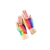 Rainbow Fishnet Gloves Short