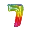Rainbow Jelly Foil Number Balloon 7