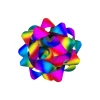 Rainbow Matte Gift Bow 20cm 1pc