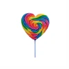 Rainbow Mega Heart Swirly Pop 1pc