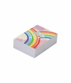 Rainbow Note Pad 60 Sheets 4Pc 6.5×9.5cm
