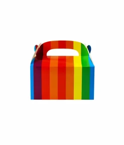 Rainbow Paper Treat Box 6pc (Side Seal)