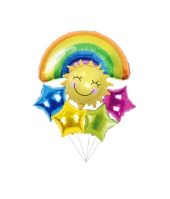 Rainbow Party Balloon Set 6pc