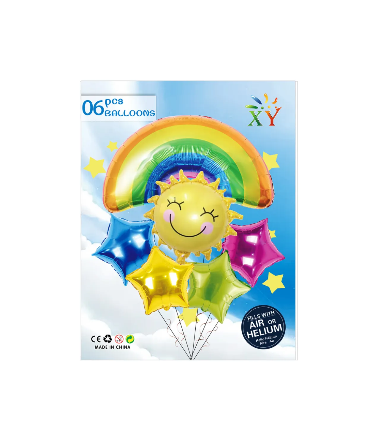Rainbow Party Balloon Set 6pc