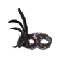 Rainbow Sequin Feather Eyemask