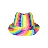 Rainbow Sequin Fedora
