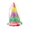 Rainbow Stripes Party Paper Hat 1pc