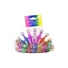 Rainbow Tiara With Tinsel 12.7x10cm