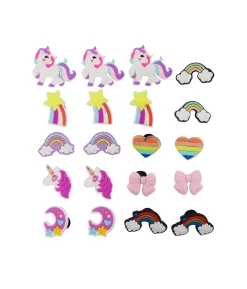 Rainbow & Unicorn Shoe Charms 20pc