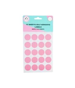 Rectangle Color Self Adhesive Labels Assorted 2.3 x 2.3cm 200pc