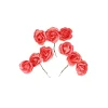 Red Artificial Craft Hibiscus Flowers 9pc 4cm