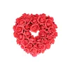 Red Artificial Craft Rose Heart 29x29cm